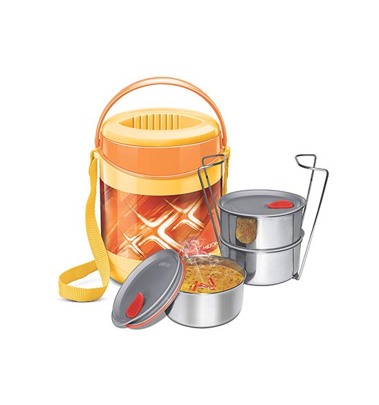 Milton Econa deluxe 3 ( 100% leak proof ) 3 Containers Lunch Box  (750 ml)
