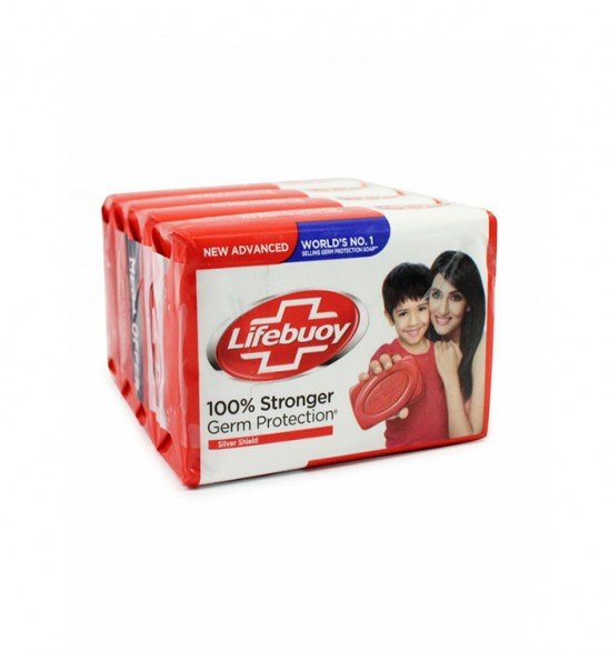 Lifebuoy Silver Shield Soap, 125gm (pack of 4)