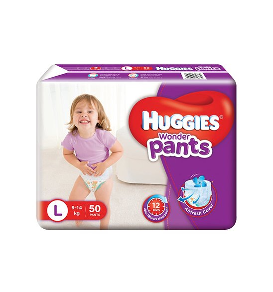 HUGGIES WONDER PANTS LARGE 8'S