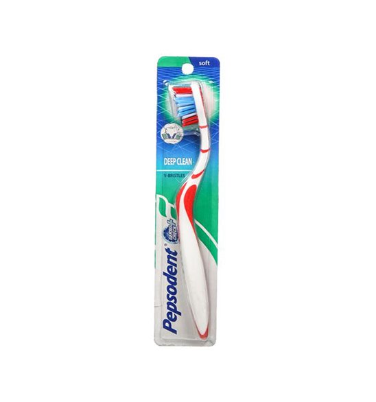 PEPSODENT V CLEAN SOFT TOOTHBRUSH