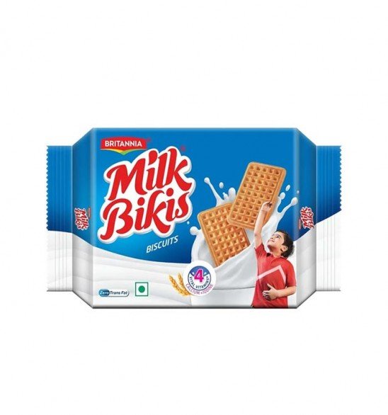 Britannia Milk Bikis 100% Atta - Biscuits, 81gm